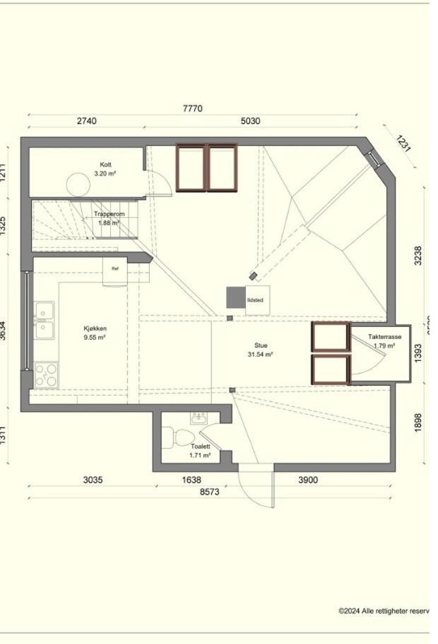 Leilighet Xtremely Penthouse 2 Story, 3 Bdr Apartment, 104 M2